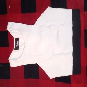 Lulu's High cut Black & White sports bra